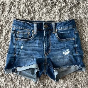 AE womens hi rise shortie